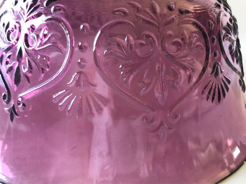 Vintage retro glass bowl