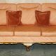 Three-piece bergère set in walnut, Chinoiserie style, from the 1920s, in need of restoration.
