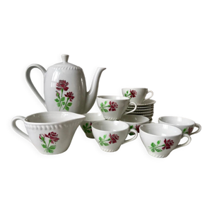 Service à café (7 tasses, cafetière