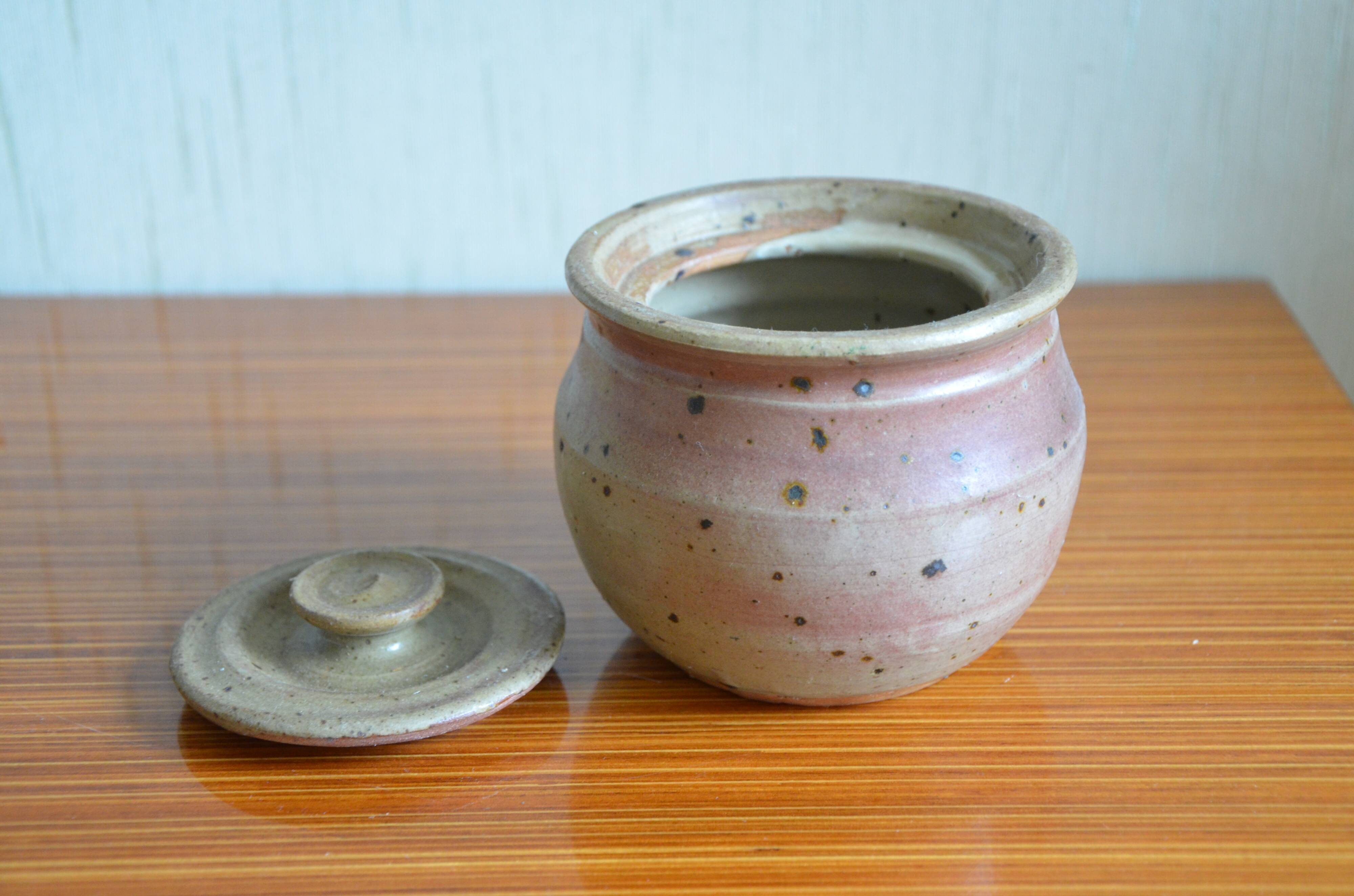 Vintage sandstone sugar pot