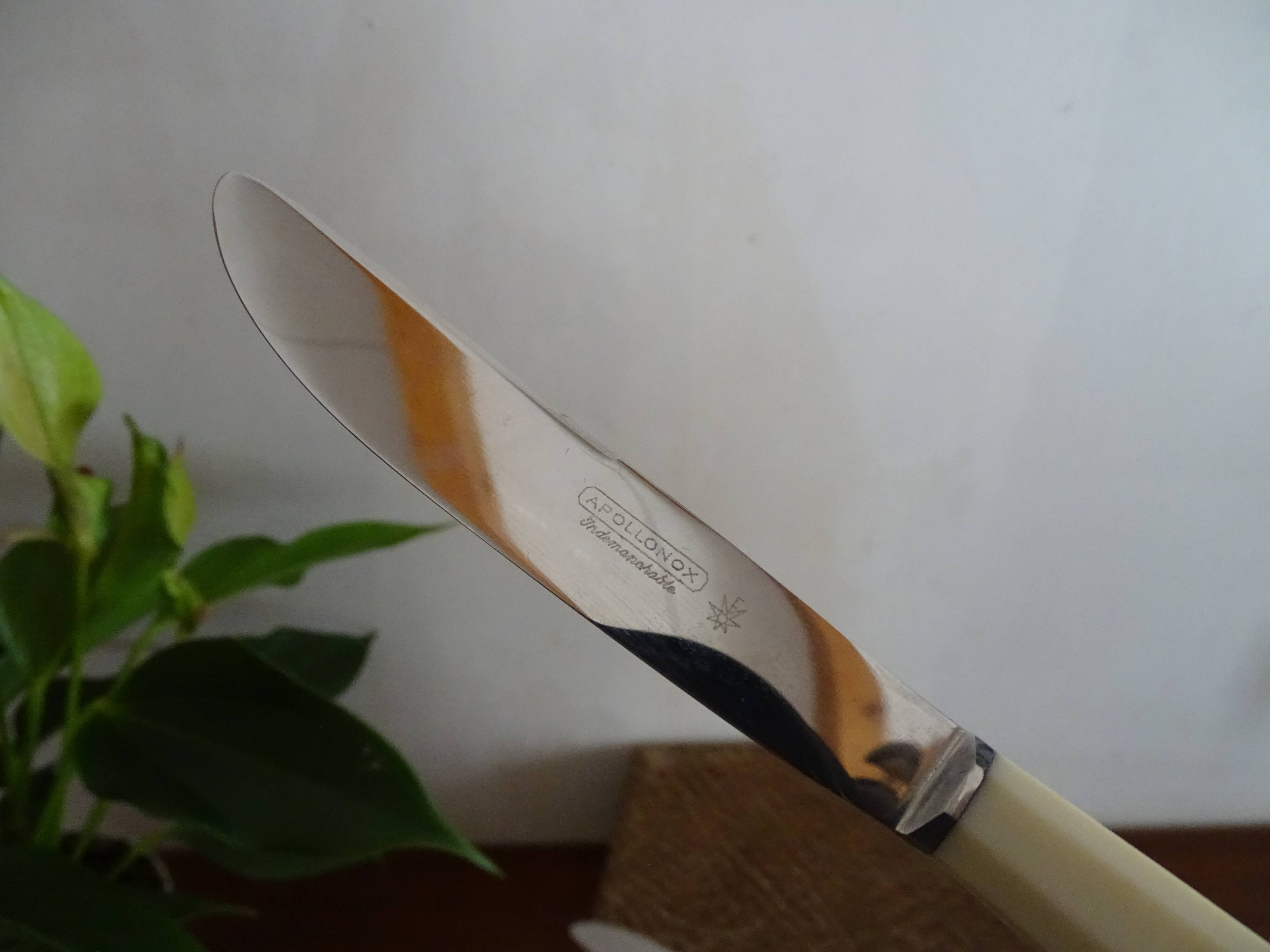24 Art Deco knives Apollonox bakelite and stainless steel handles in case
