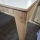 Vintage 200x90 asymetric legs Dutch design table Hennie de Jong 1980s