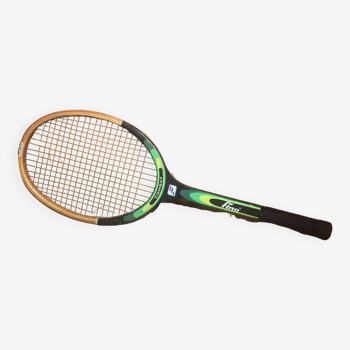 Ancienne raquette tennis fino combat bois vintage #a363