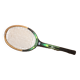 Old fino combat tennis racket vintage wood #a363