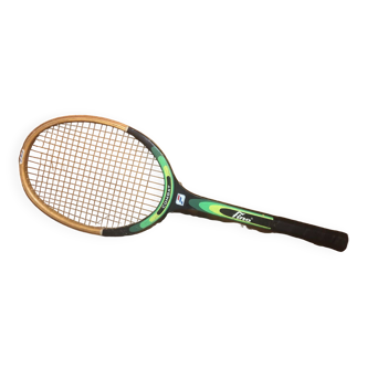 Ancienne raquette tennis fino combat bois vintage #a363