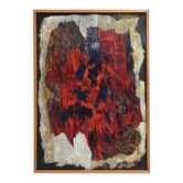 Jozef Mees, Large Abstract Oil on Board 1966