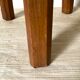 Tabouret en bois tripode ferme vintage