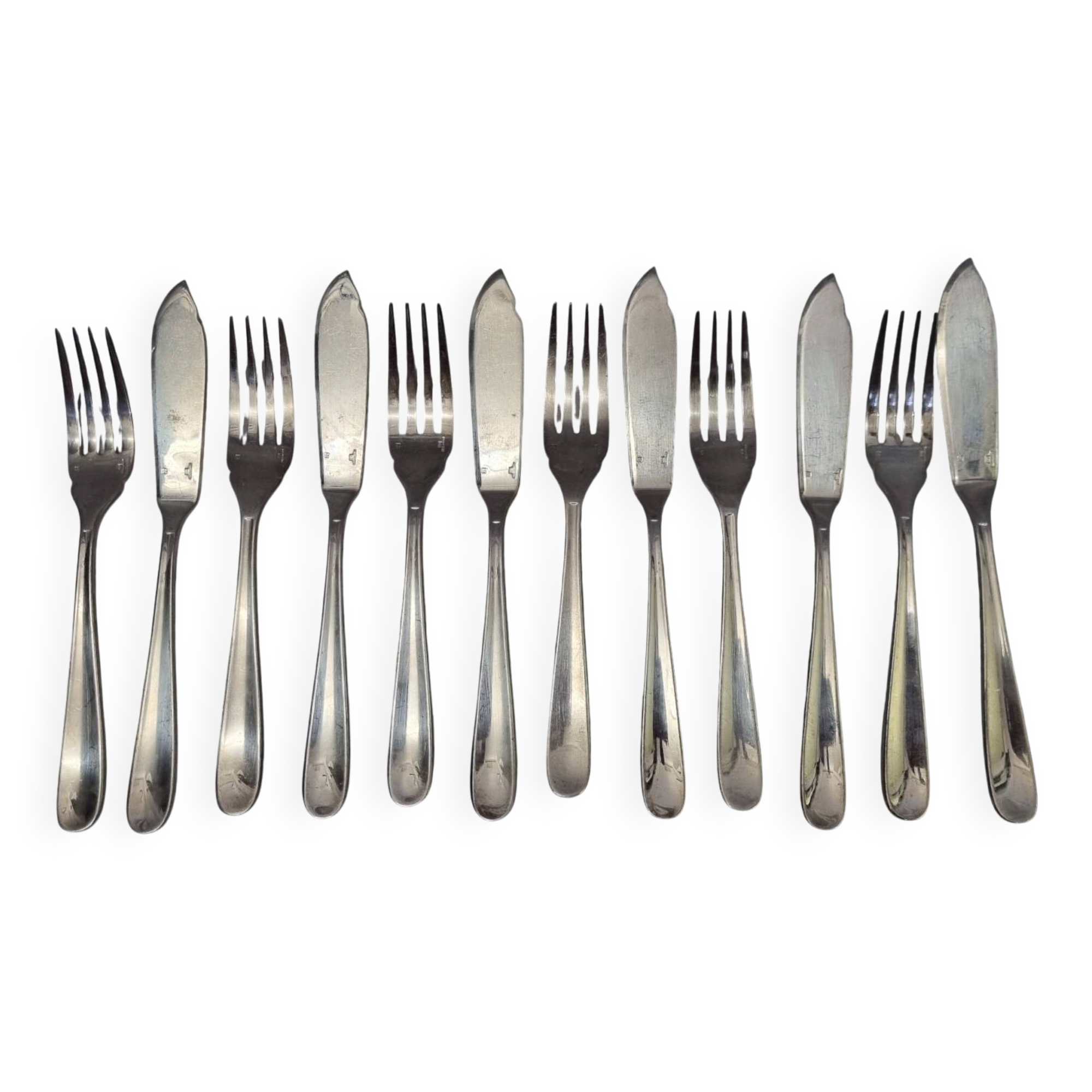 Christofle Art Deco fish cutlery