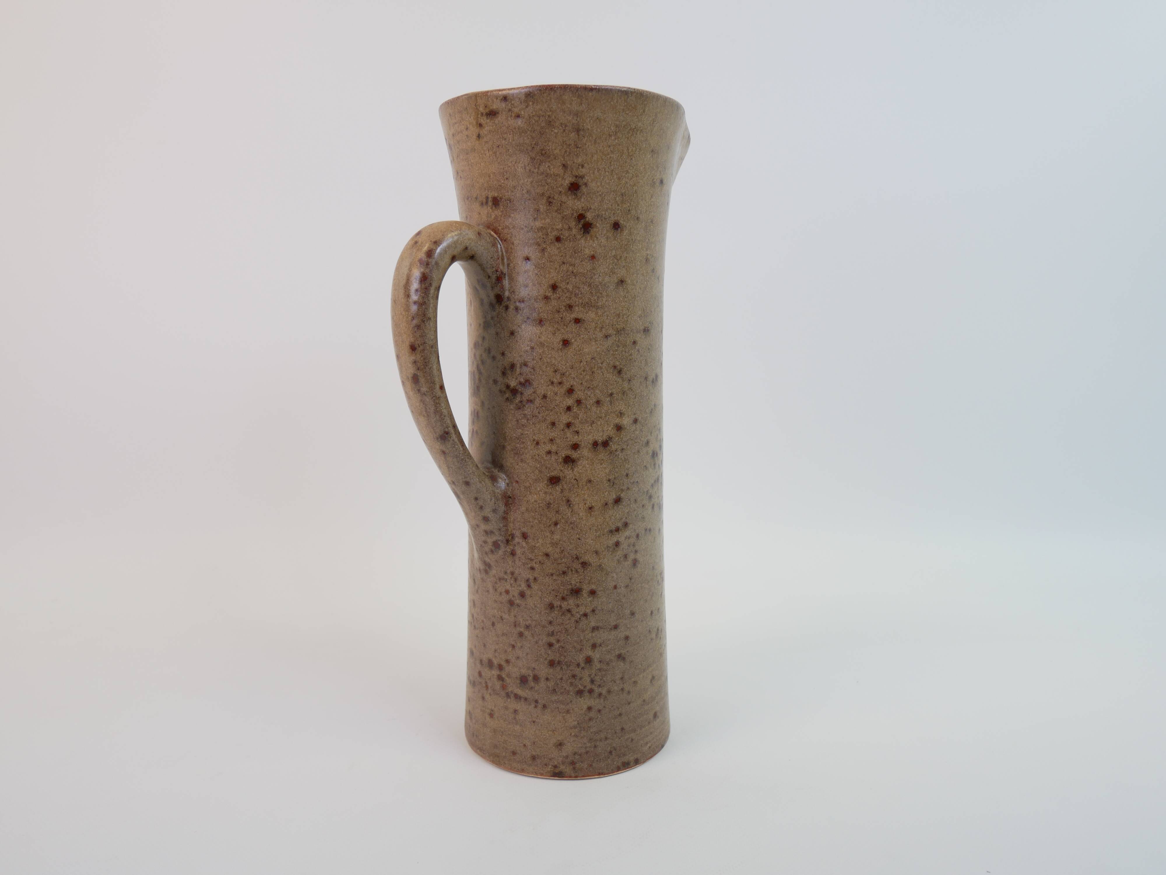Large ceramic orangeade pitcher by Claude Paci