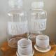 Set of 2 Large Glass Pasta Jars with Stopper Lids, 4 Litre Pasta Containers