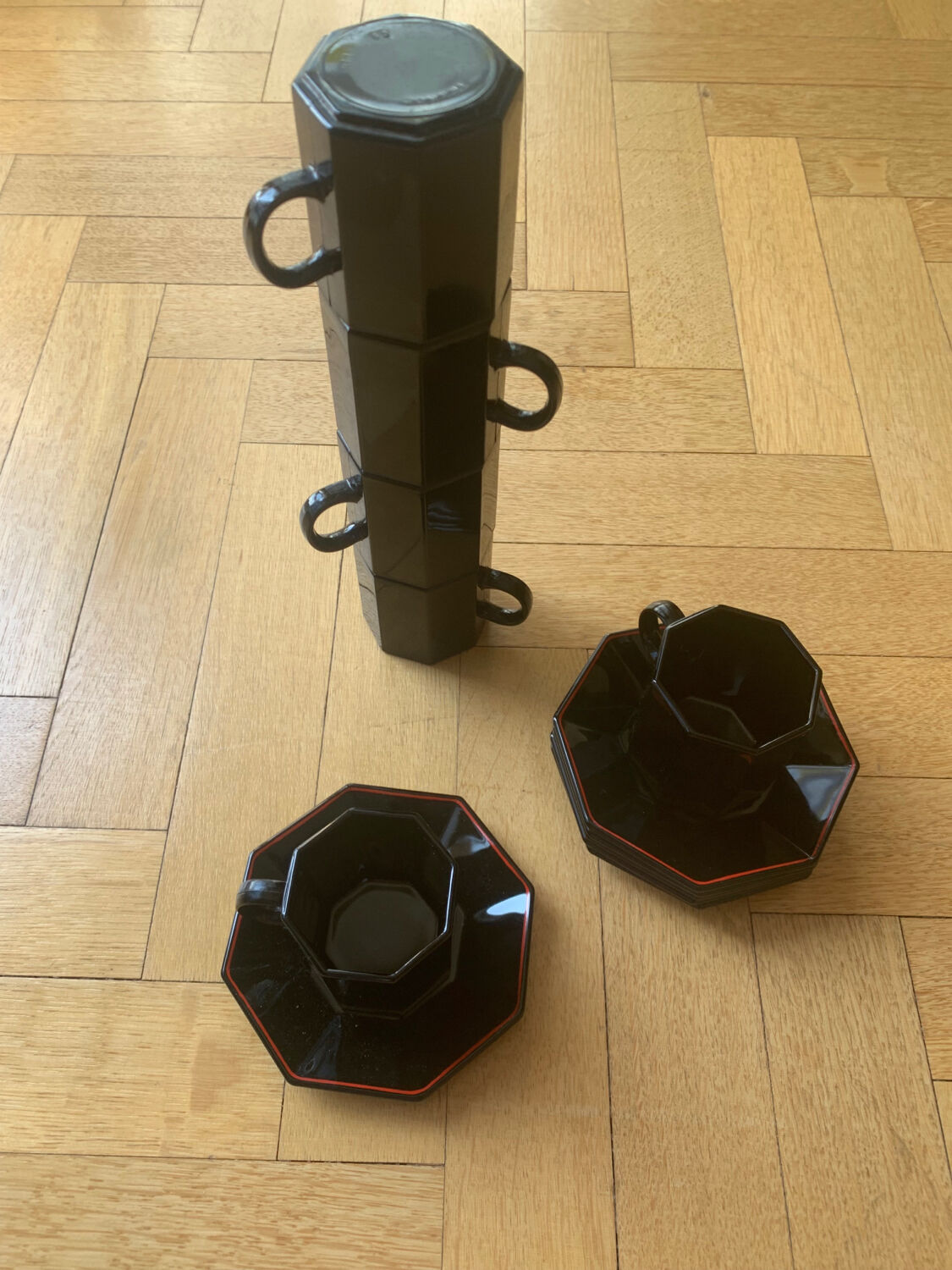 Geometric coffee cups