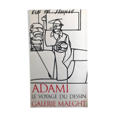 Lithograph poster by Valerio Adami, Galerie Maeght, 1975