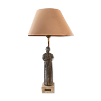 Lampe vintage le dauphin bronze 70