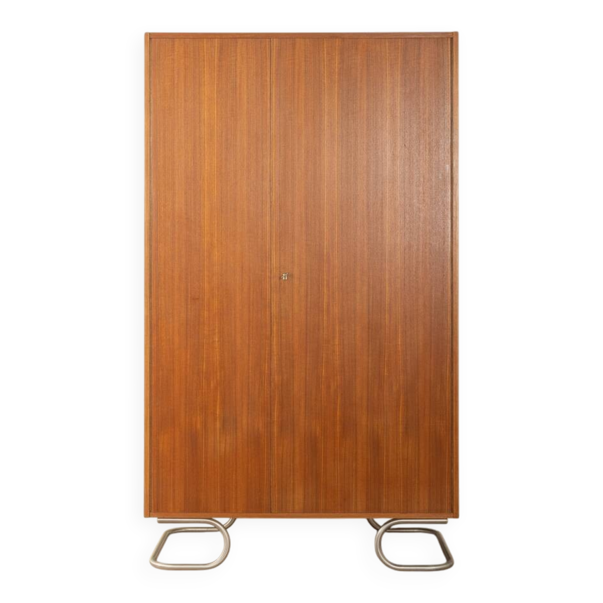 Purist wardrobe from the 1960s in teak veneer by DeWe