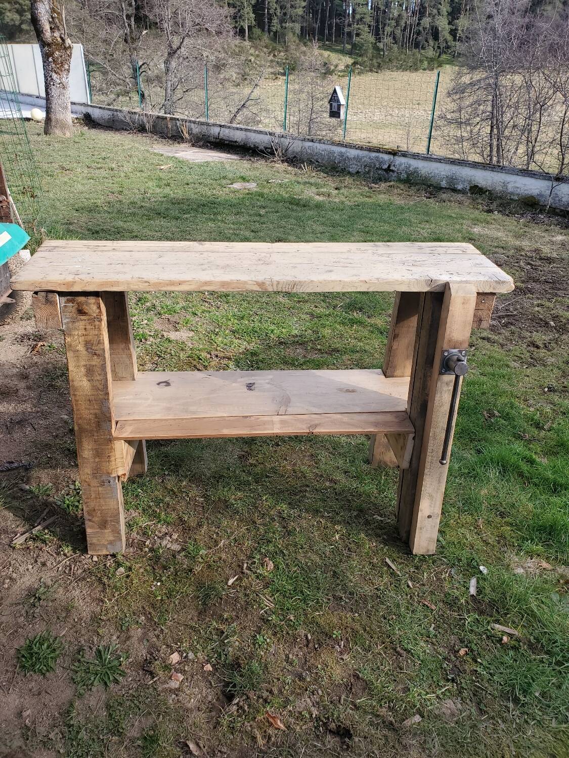 Wooden workbench