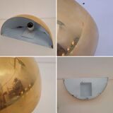 8 half moon sconces, Hollywood regency, brass, 60/70