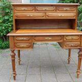 Napoleon III period tiered walnut desk from the 19th century