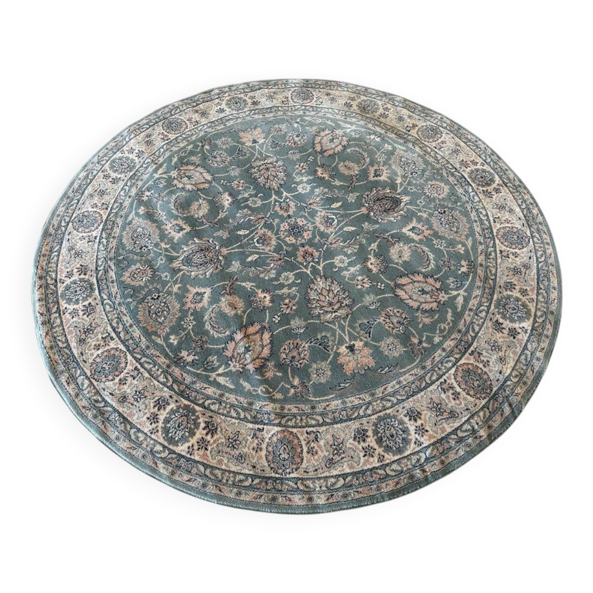 Large round oriental rug 2m