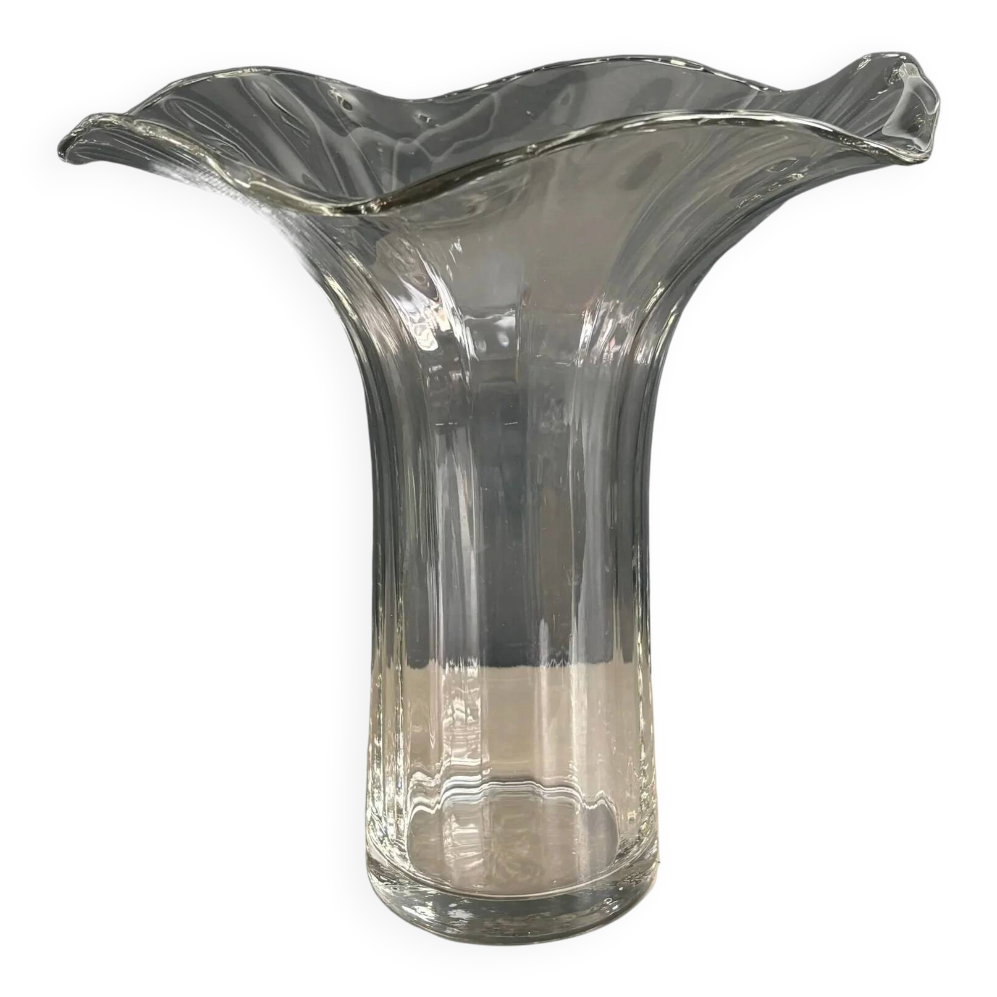 Grand vase en verre évasé - Ref 1348