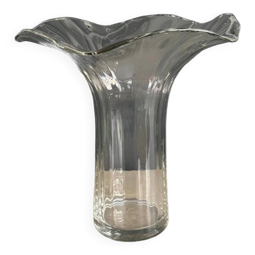 Grand vase en verre évasé - Ref 1348