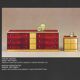 Aldo Frigerio Italian Walnut Burl and Gold-Laminated Brass Bagdad Nightstands