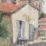 Painting oil ancient landscape