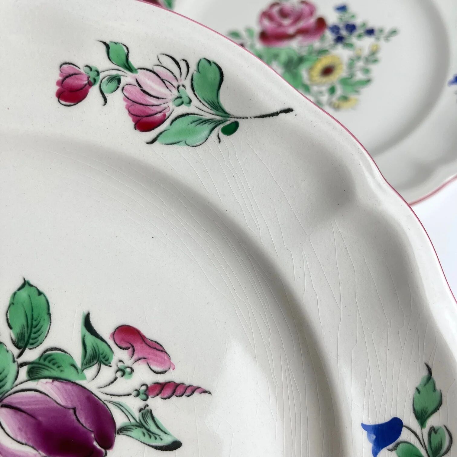 Service for 6 people model Réverbère by KG Lunéville (18 pieces)