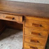 Old solid wood desk