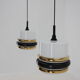 1970s Pendant Glass Light Czechoslovakia