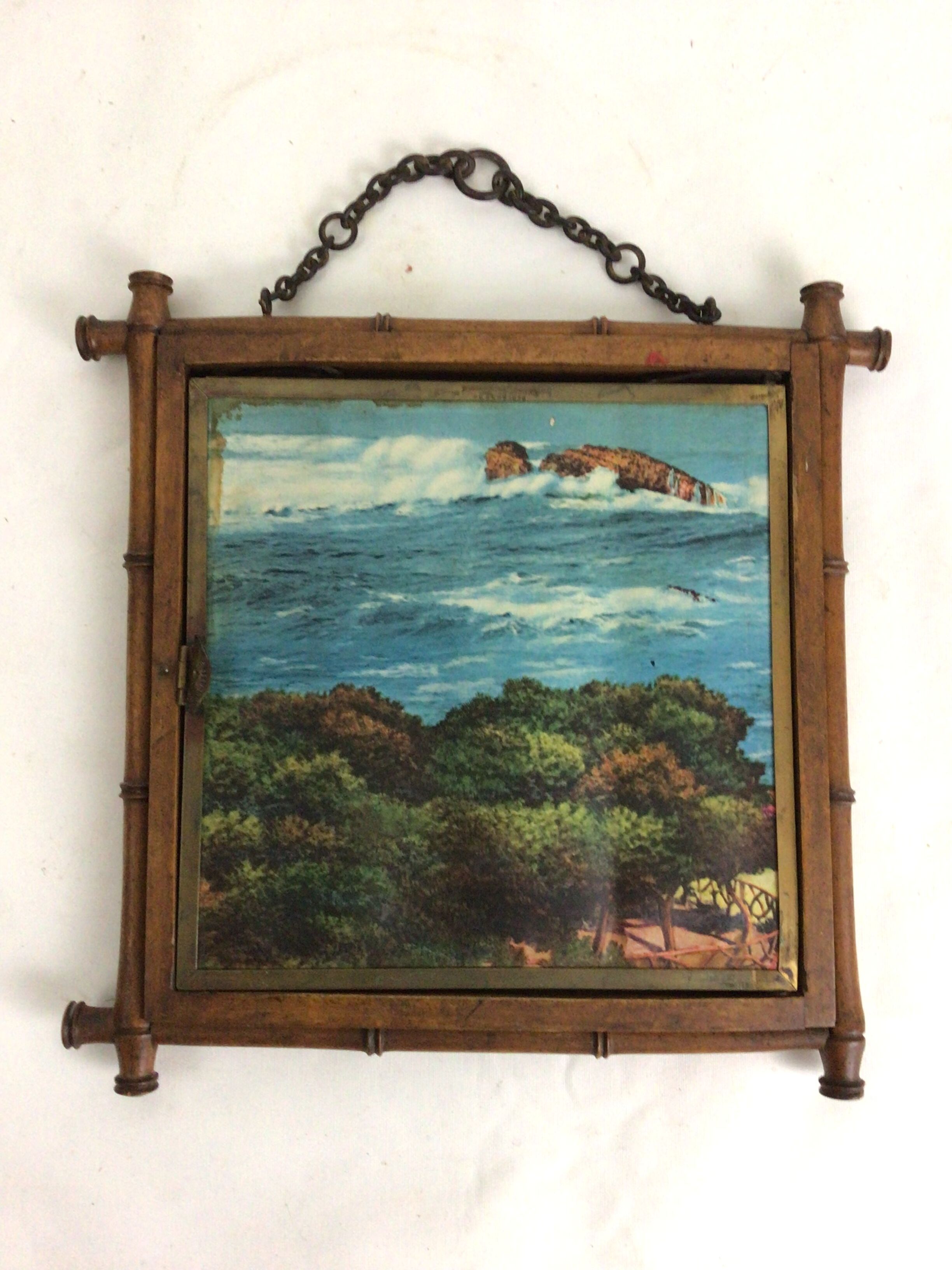 Tripletical barber mirror lb patented sgdg