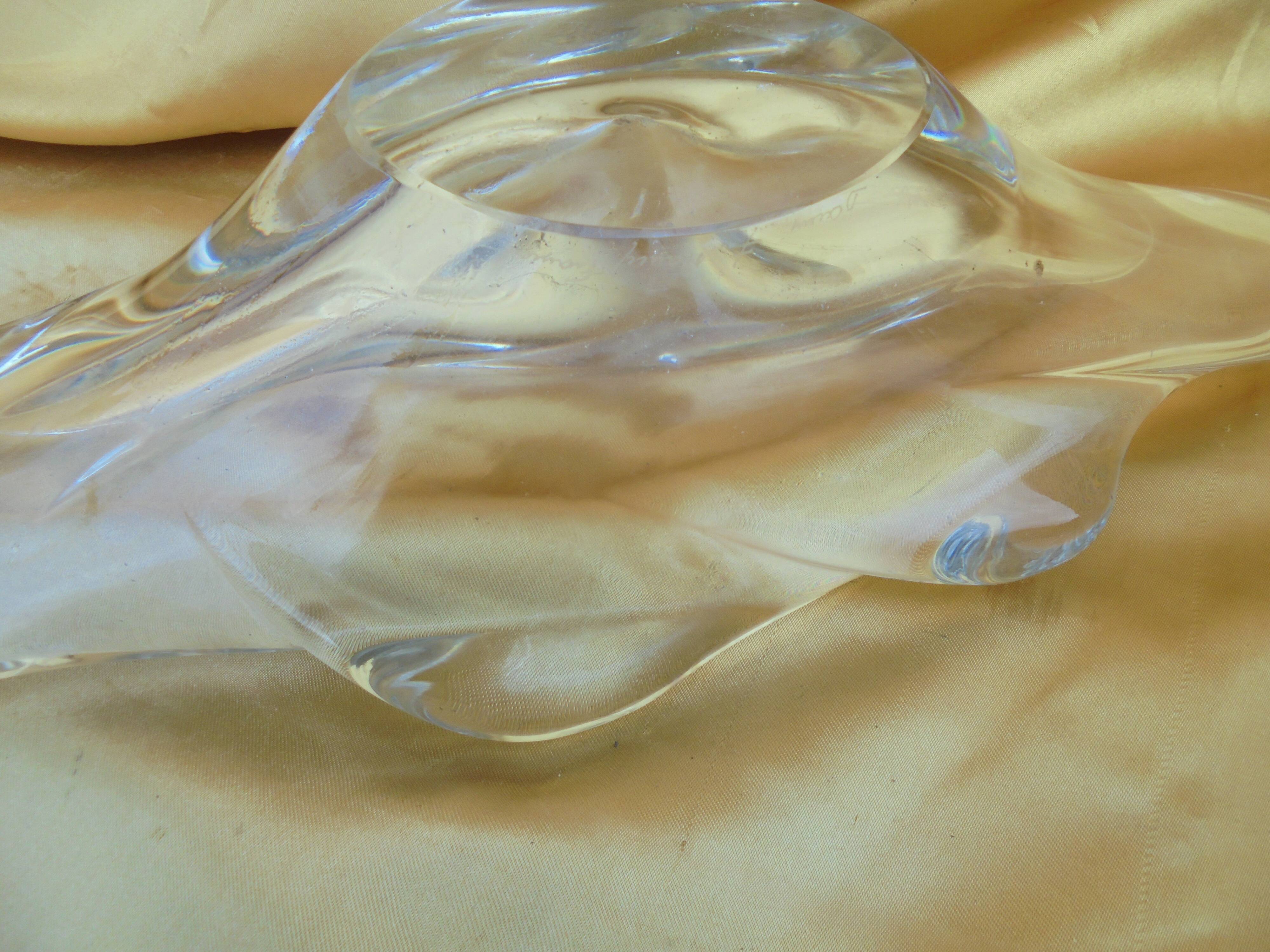 Daum Nancy crystal table bowl