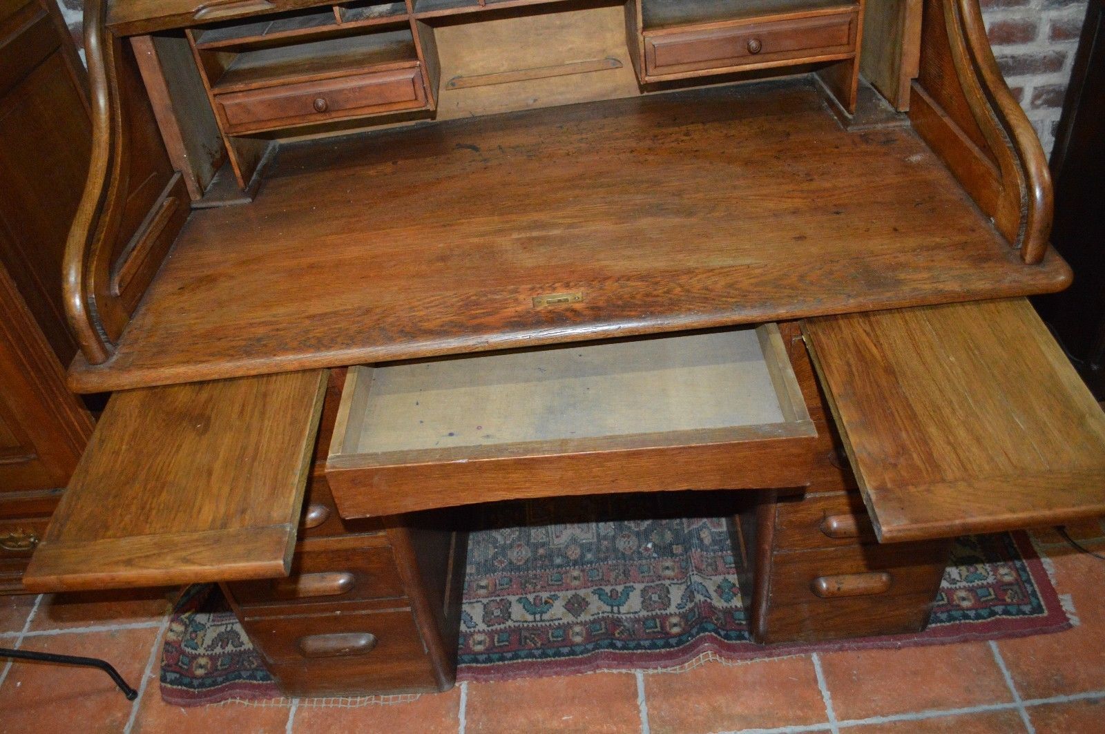 American oak desk