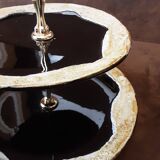 2-tier tray, handmade ceramic