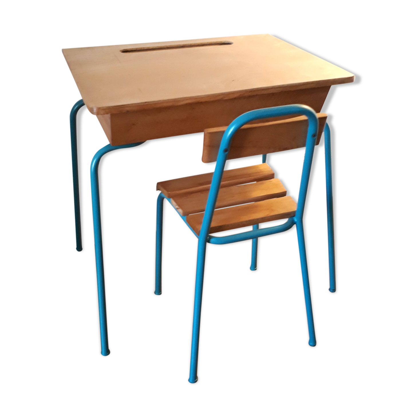 Desk and Chair set blue Teal