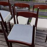 Set of 6 vintage Scandinavian chairs by Niels Otto Moller