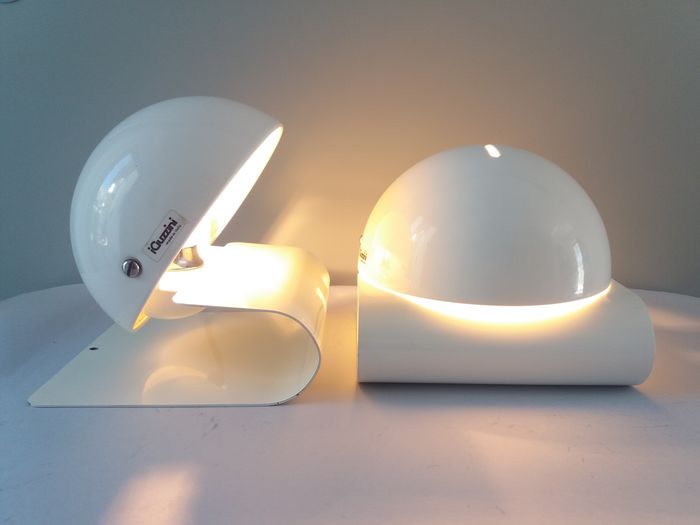 Pair of Guzzini lamps "Bugia" Giuseppe Cormio