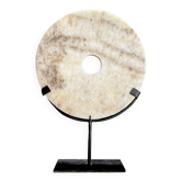 Natural onyx disc on base – unique handcrafted piece