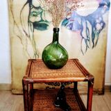 Rattan side table