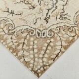 All-Over Floral Pattern Beige Brown Turkish Rug, 166x285Cm