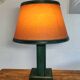 Art Deco Lamp Attributed to Paul Dupré Lafon / Se Killier and Parch Leather