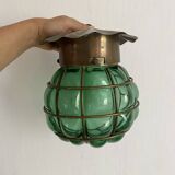 Marine lantern wall lamp in blown glass