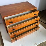 Convenient storage unit in Scandinavian teak from the 60s