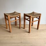 Pierre Gautier-Delaye stools 🇫🇷 “Week-end” model, Vergnères editions, 1960s