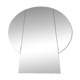 Large round triptych wall mirror, 112 cm