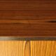 2-door sliding furniture in the style of F. Knoll, veneered teak.