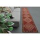 1970s Vintage Turkish Oushak Handmade  Orange Runner Rug 78x362