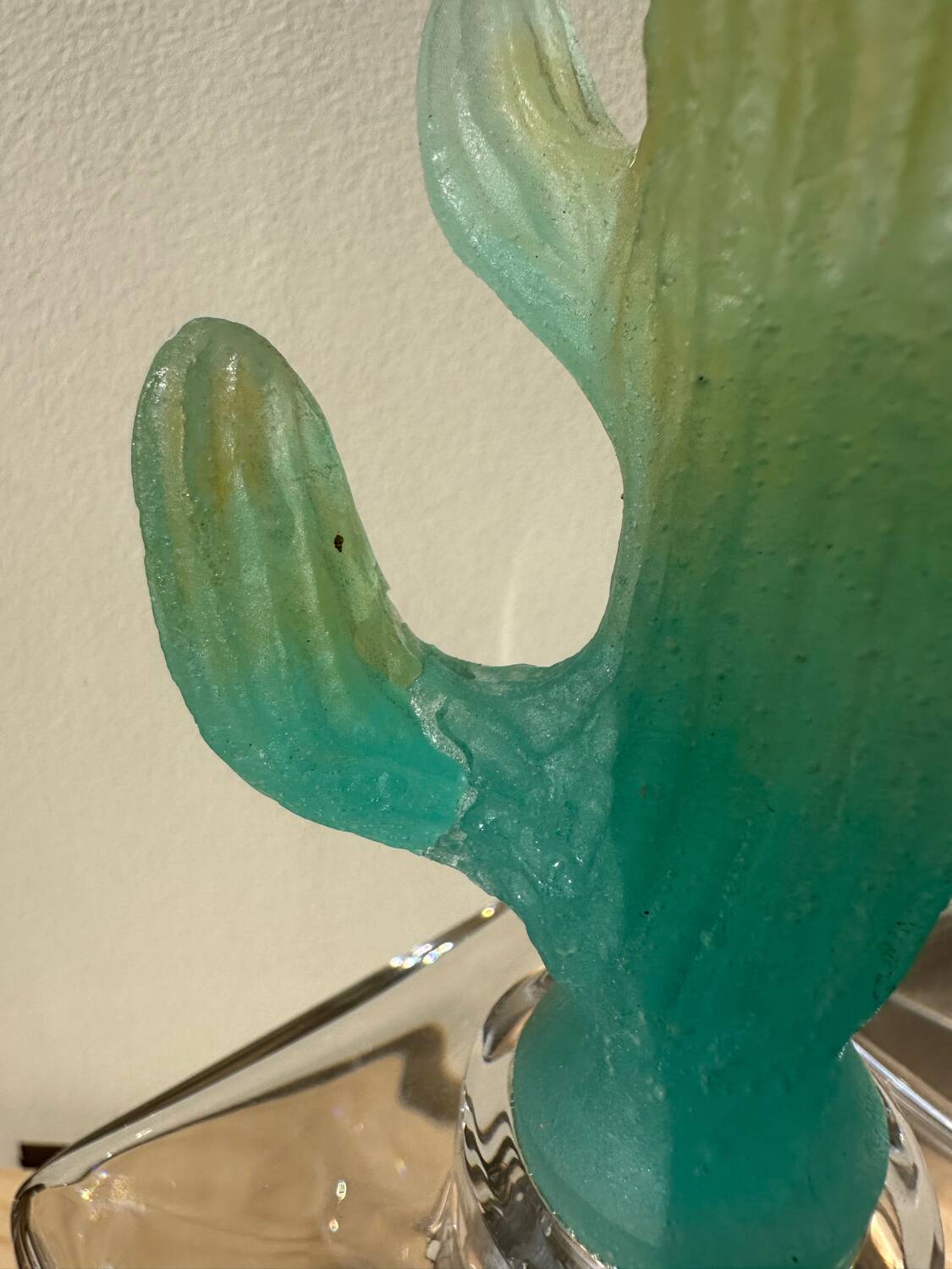 Daum cactus Hilton Mc Connico crystal whiskey decanter