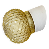 Vintage White Porcelain Wall Light, 1970s