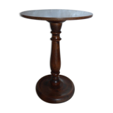 Pedestal table in solid wood walnut