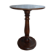 Pedestal table in solid wood walnut